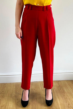 Dorothy Tapered Trousers in Black