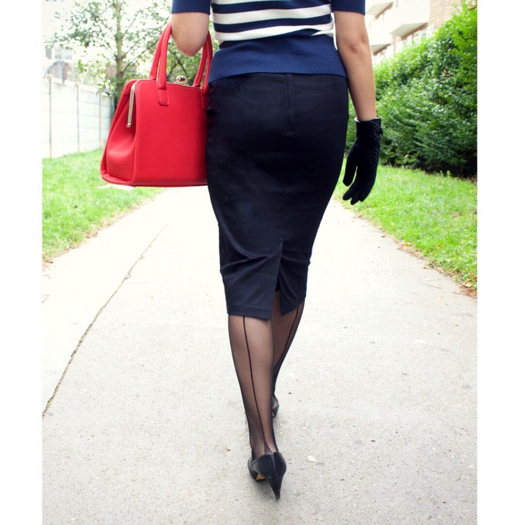 Recreate The Golden Age of Hollywood With a Seamed Stocking Look