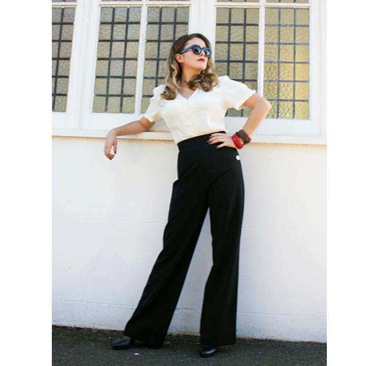 Style tips from the 40s - How to wear high waist trousers