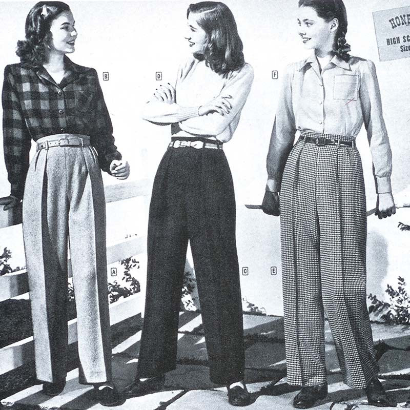 slacks pants trousers 1930s thirties | witness2fashion