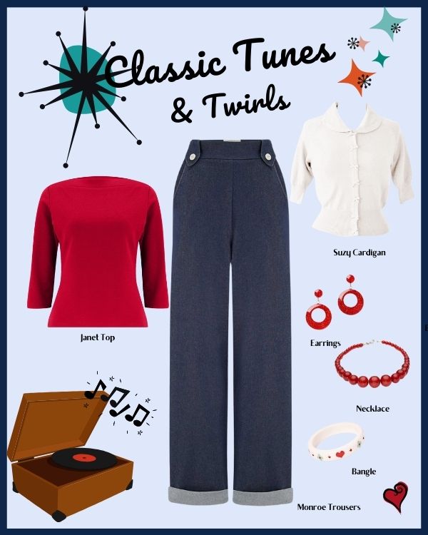1950s Denim Jeans Outfit Idea Weekend Doll