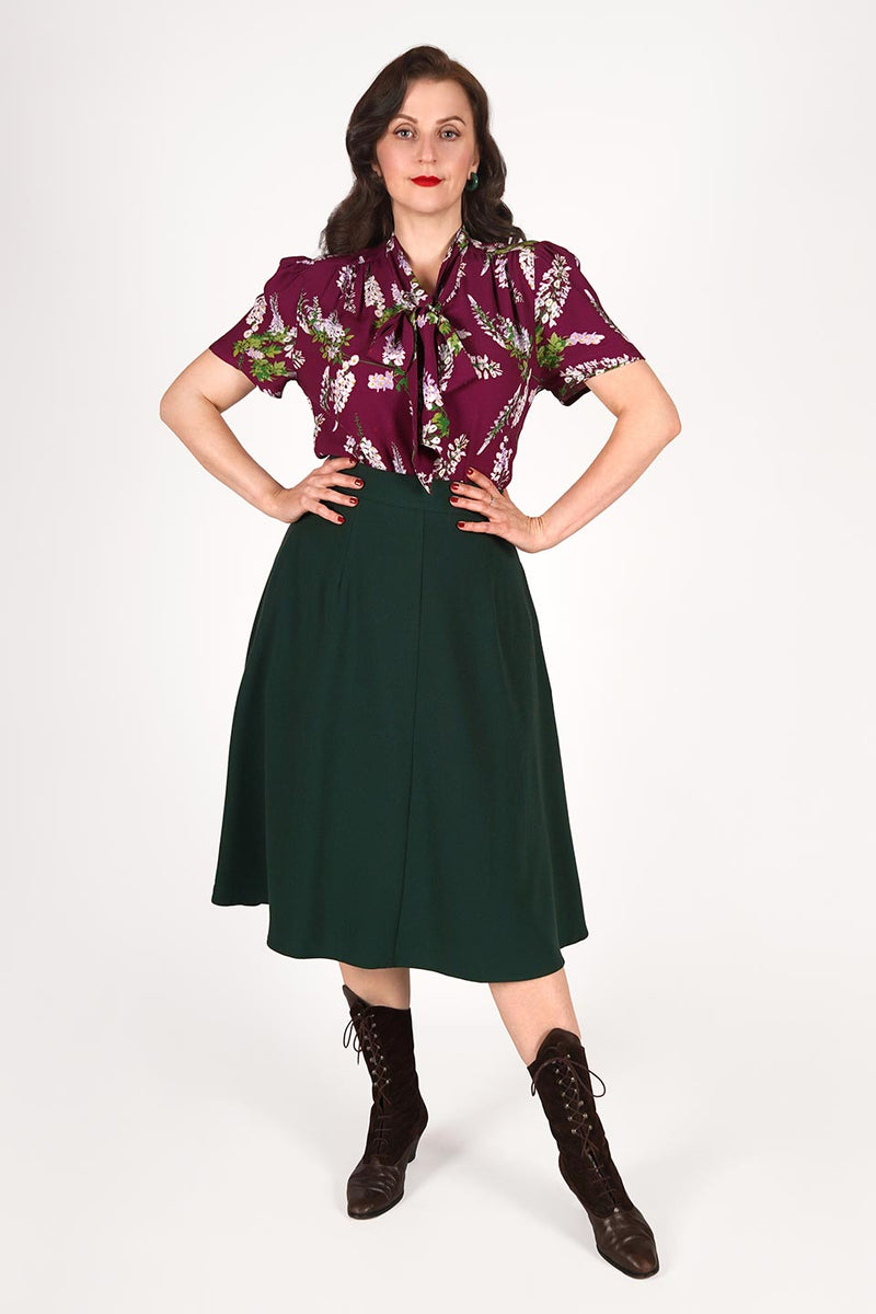 1940s Whirlaway Skirt - Red main image 1