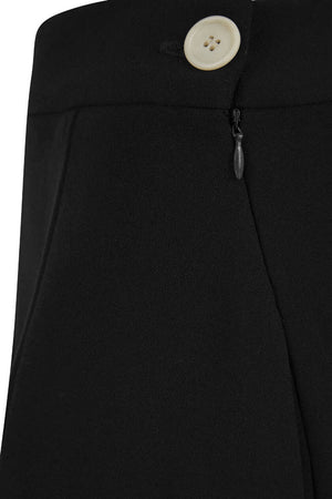 1940s style Knee-length A-line Skirt in Black | Weekend Doll  