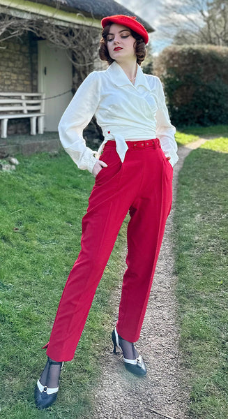 TUCK TROUSERS (BLACK) / RUDE GALLERY | CROSS ROAD BLUES