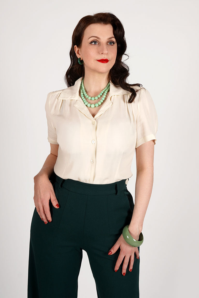 Gene Blouse in Mint Green