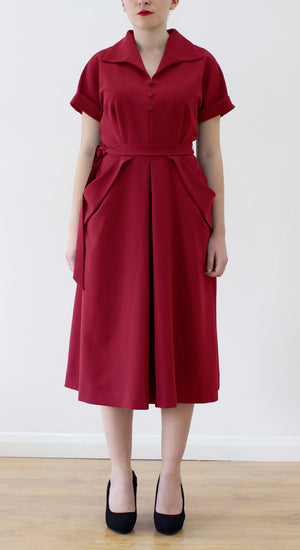 Sophia Dress in Red