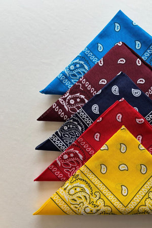 Classic Cotton Bandana in Burgundy
