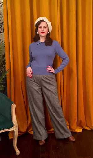 Susan Sweater Air Force Blue Weekend Doll | 1930s & 1960s Style | Weekend Doll