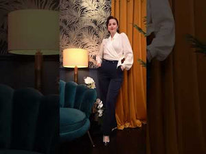 1930s and 40s Classic High Waist Wide Leg Trousers