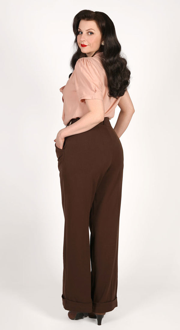 Vintage Plantation Stretch Trousers Women's Size W28