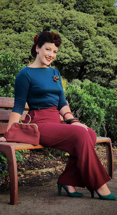 1940s FAB High Waist Pants Trousers Slacks Pattern McCALL 6794 Very Katharine  Hepburn Style Waist 26 Vintage Sewing Pattern