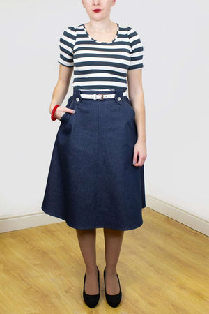 Monroe Skirt in Denim