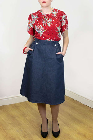 Monroe Skirt in Denim