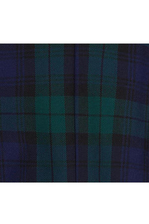 Joan A Line Skirt In Green Tartan