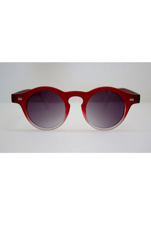 1930s Style Round Red Sunglasses 