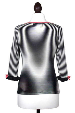Black and White Striped Jersey Top - Weekend Doll