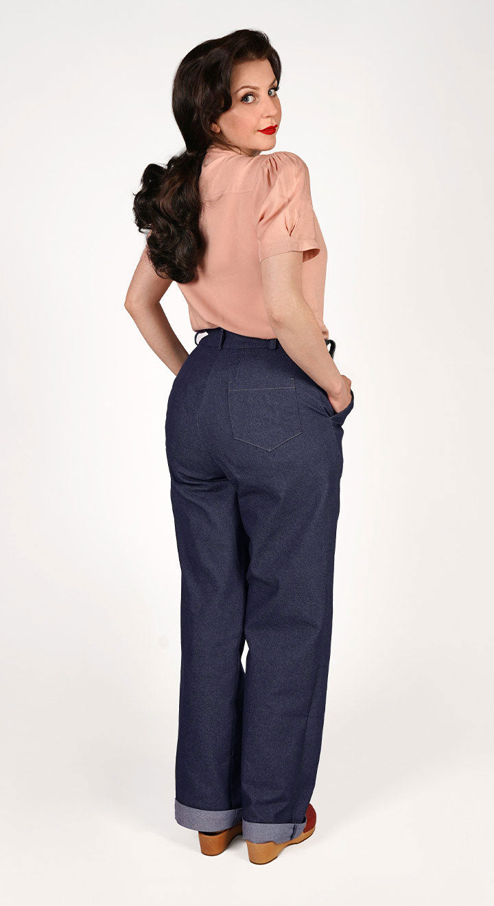 Monroe Trousers in Denim