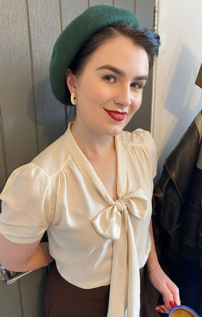 Brown 100% pure wool french chic beret hat | 1930s & 40s style | Weekend Doll 